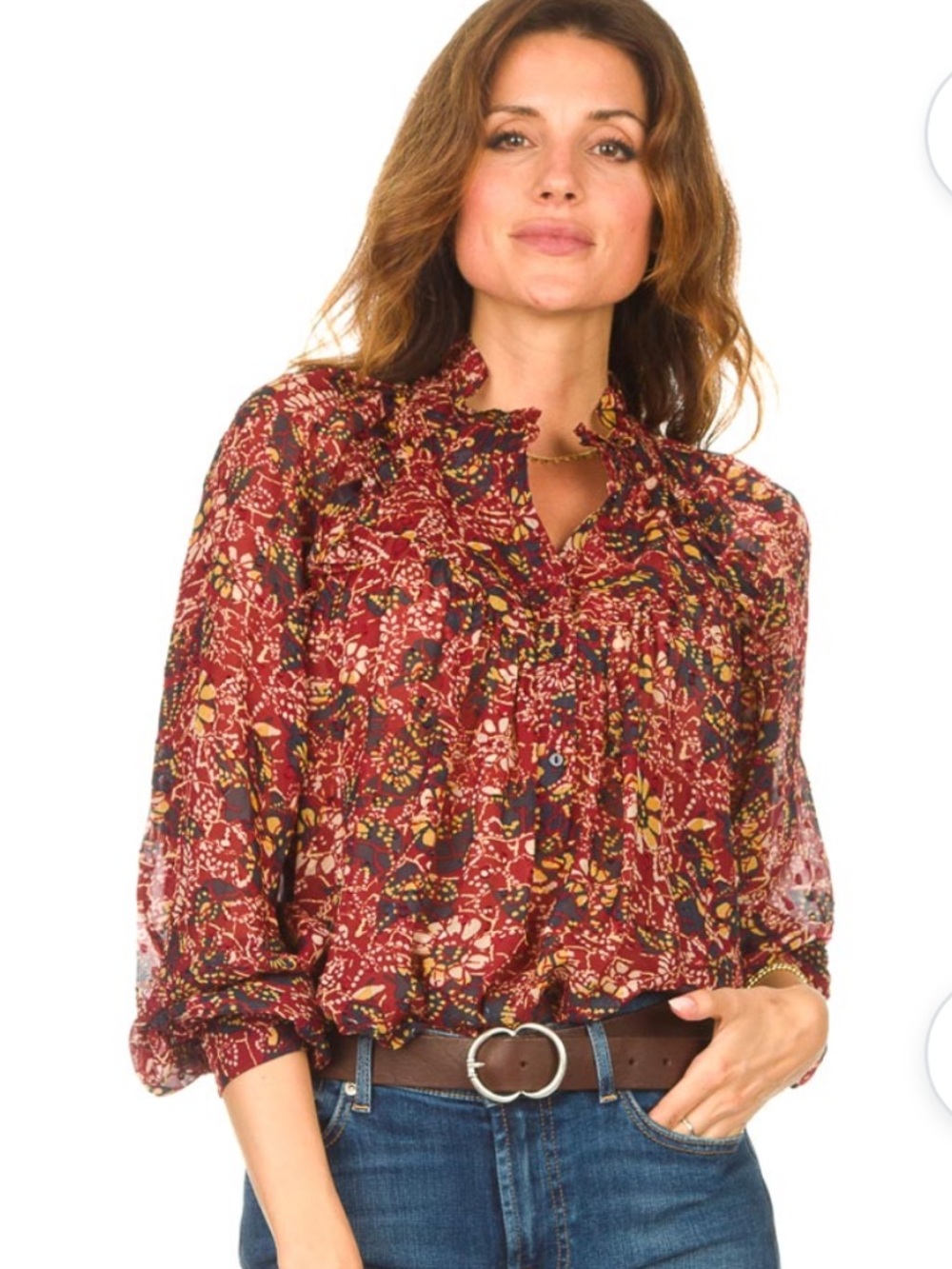 ba&sh Gaelle blouse Size M Like New